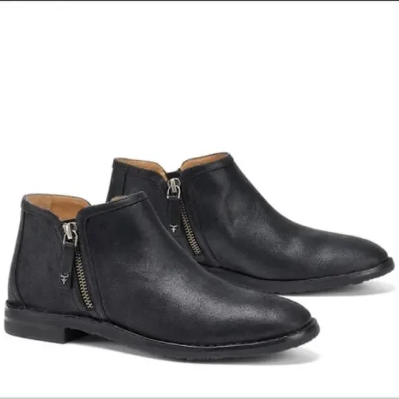 TRASK Trask Italian Leather Suede Aubrey bootie Women's Size 6 M - Picture 1 of 8